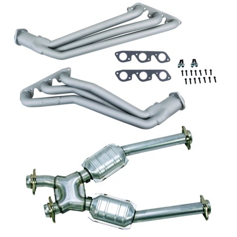 BBK 99-04 Ford Mustang V6 1-5/8in Long Tube Headers w/High Flow Catted X-Pipe (Ti Ceramic) thumbnail 1