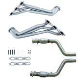 BBK 05-10 Dodge Challenger/Charger V6 1-5/8in Headers w/High Flow Catted Mid Pipe (Ti Ceramic) thumbnail 1