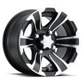 ITP SS 312 14x6 / 4x156 BP / 4+2 Offset Black w/ Machined Wheel thumbnail 2