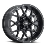 ITP Hurricane 18x6.5 / 4x137 BP / 4+2.5 Offset Gloss Black w/ Milled Edges Wheel thumbnail 1