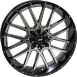 ITP Hurricane 20x6.5 / 4x156 BP / 4+2.5 Offset Gloss Black w/ Milled Edges Wheel thumbnail 2