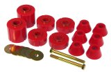 Prothane 73-80 GM Body Mount 12 Bushing Kit - Red thumbnail 1