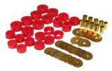 Prothane 65-70 GM Various 2dr Hardtop Body Mount - Red thumbnail 2