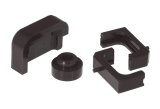 Prothane Chevy Corvette C5 Radiator Isolators - Black thumbnail 2