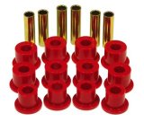 Prothane 74-77 Jeep Cherokee Front Spring & Shackle Bushings (w/ 1.25in OD Main Eye) - Red thumbnail 1