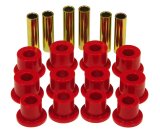 Prothane 74-77 Jeep Cherokee Front Spring & Shackle Bushings (w/ 1.25in OD Main Eye) - Red thumbnail 2