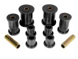 Prothane 74-91 Jeep Cherokee Front Spring & Shackle Bushings (w/ 2in OD Main Eye) - Black thumbnail 1