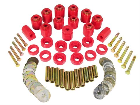 Prothane 87-96 Jeep YJ 1in Lift Body Mount Kit - Red thumbnail 3