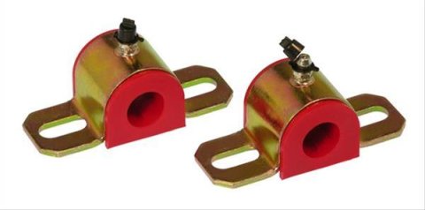 Prothane Universal Greasable Sway Bar Bushings - 1in - Type A Bracket - Red thumbnail 1
