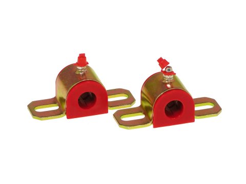 Prothane Universal Greasable Sway Bar Bushings - 17MM - Type A Bracket - Red thumbnail 1
