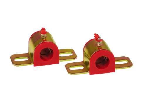 Prothane Universal Greasable Sway Bar Bushings - 25MM - Type B Bracket - Red thumbnail 2