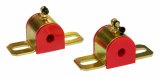 Prothane Universal 90 Deg Greasable Sway Bar Bushings - 1/2in - Type B Bracket - Red thumbnail 2