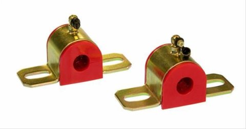 Prothane Universal 90 Deg Greasable Sway Bar Bushings - 11/16in - Type B Bracket - Red thumbnail 1
