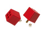 Prothane Universal Bump Stop 2X2X2 W 3/8in Stud - Red thumbnail 2