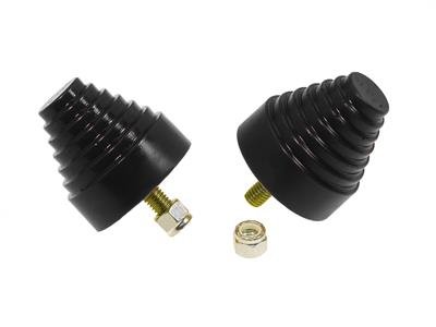 Prothane Universal Bump Stop 2-1/4X2-1/4 Cone w/Stp - Black thumbnail 1