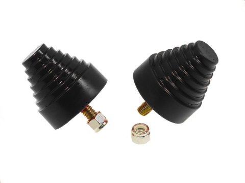 Prothane Universal Bump Stop 2-1/4X2-1/4 Cone w/Stp - Black thumbnail 3