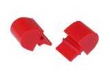 Prothane Universal Bump Stop Pull Through Style - Red thumbnail 2
