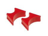 Prothane Universal Shock Reservoir Mounts - 1.5/3.0 Diameter - Red thumbnail 1