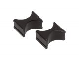 Prothane Universal Shock Reservoir Mounts - 2.0/2.0 Diameter - Black thumbnail 1