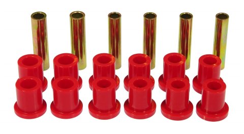 Prothane 73-79 Ford F100/150 4wd Rear Spring & Shackle Bushings - Red thumbnail 2