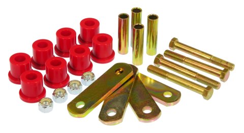 Prothane 64-73 Ford Mustang Rear HD Shackle Kit - Red thumbnail 2