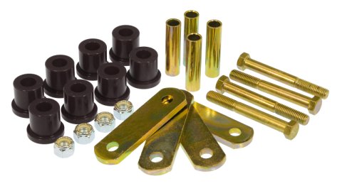 Prothane 64-73 Ford Mustang Rear HD Shackle Kit - Black thumbnail 1