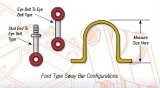 Prothane 97-02 Ford Expedition 2wd Front Sway Bar Bushings - 32mm - Red thumbnail 2