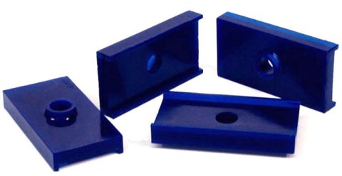 SuperPro 1956 MG MGA Base Rear Spring Insulator Pad Set thumbnail 2