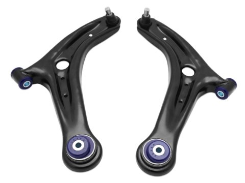 SuperPro 13-17 Ford Fiesta Complete Front Lower Control Arm Kit (Caster Increase)