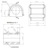 SuperPro Toyota Land Cruiser 300 Series (N/A North America) - 21mm LC300 Rear Sway Bar Bushing Kit thumbnail 2