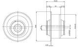 SuperPro VW MQB Front Lower Control Arm Inner Rear Bushing Set - Caster Offset for Alloy Subframe thumbnail 3