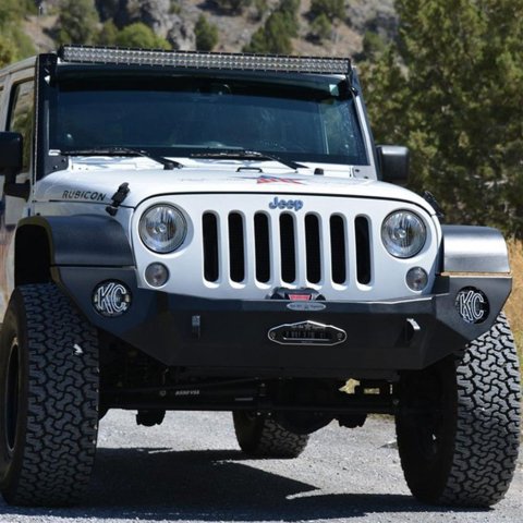 Rock Slide 07-18 Jeep JK 2-4 Door Rigid Full Front Bumper / No Bullbar / With Winch Plate thumbnail 2