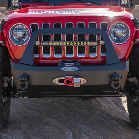 Rock Slide 18-22 Jeep JL 2-4 Door Rigid Shorty Front Bumper / Complete With Winch Plate thumbnail 1