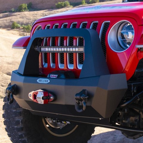 Rock Slide 18-22 Jeep JL 2-4 Door Rigid Shorty Front Bumper / Complete With Winch Plate thumbnail 3