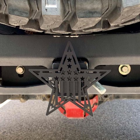 Rock Slide Any Hitch Receiver Hitch Star Cover thumbnail 1