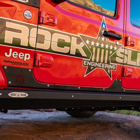 Rock Slide 18-22 Jeep JL 4 Door Step-Slider Rocker Guards thumbnail 1