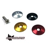 Camburg Black Fender Washer 10 Pack (aluminum washer bolt body clip 1/8in. tab) thumbnail 2