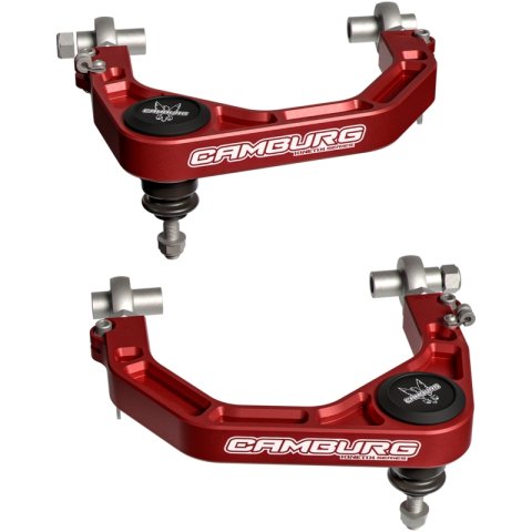 Camburg 2024 Toyota Tacoma 2WD/4WD KINETIK V2 Performance Billet X-Joint XL Upper Arms (RED)