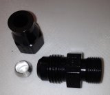 Fragola -6AN Male x 3/8in Tube AN Adapter Fitting Black thumbnail 3