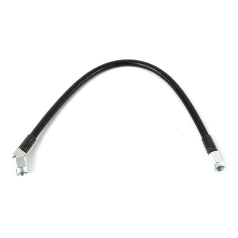 Fragola -3AN Black Covered Assembly Straight x 45 Degree 12in