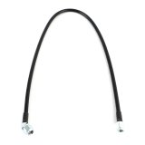Fragola -3AN Black Covered Assembly Straight x 45 Degree 24in thumbnail 1