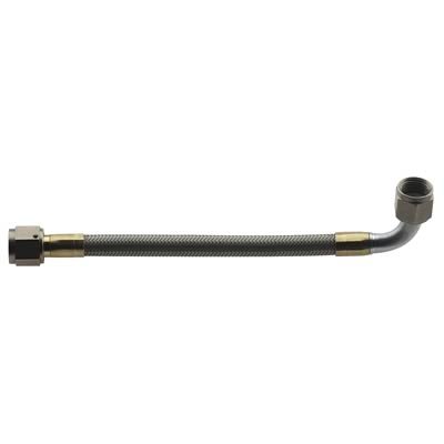 Fragola -6AN Hose Assembly Straight x 90 Degree Steel Nut 12in thumbnail 1
