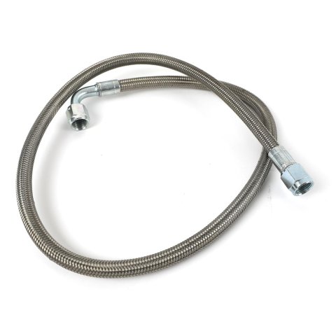 Fragola -6AN Hose Assembly Straight x 90 Degree Steel Nut 36in thumbnail 1