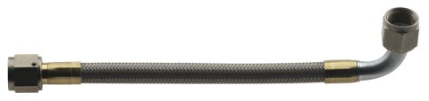 Fragola -6AN Hose Assembly Straight x 90 Degree Steel Nut 36in thumbnail 2