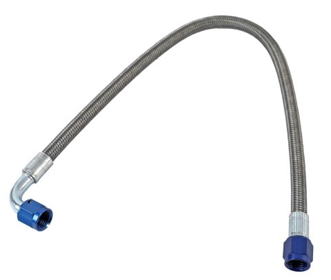 Fragola -6AN Hose Assembly Straight x 90 Degree Alum Nut 20in thumbnail 1