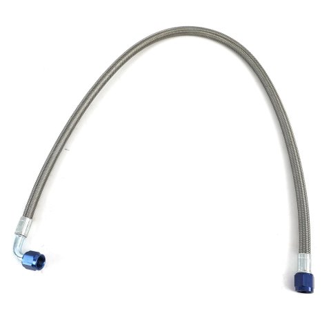 Fragola -6AN Hose Assembly Straight x 90 Degree Alum Nut 30in thumbnail 1