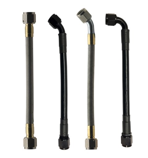 Fragola -6AN Hose Assembly Straight x 90 Degree Alum Nut 30in thumbnail 2