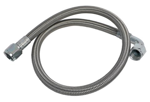 Fragola -8AN Hose Assembly Straight x 90 Degree Steel Nut 30in