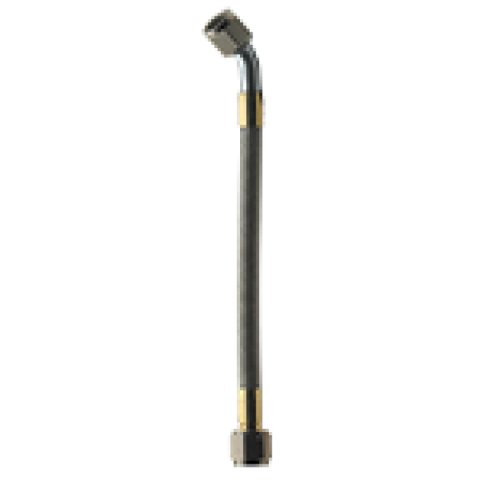 Fragola -8AN Hose Assembly Straight x 45 Degree Steel Nut 96in thumbnail 3