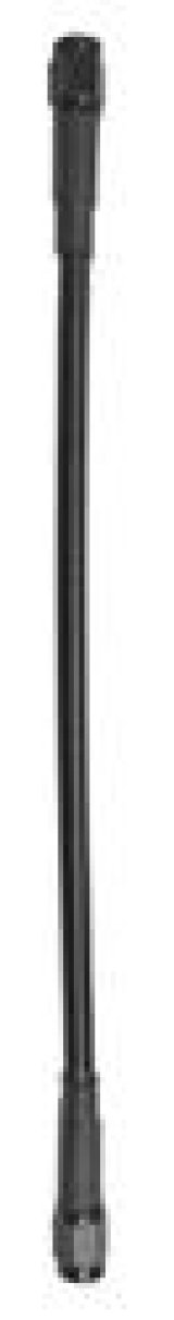 Fragola -3AN Ext Black Covered Assembly Straight x Straight 24in thumbnail 2